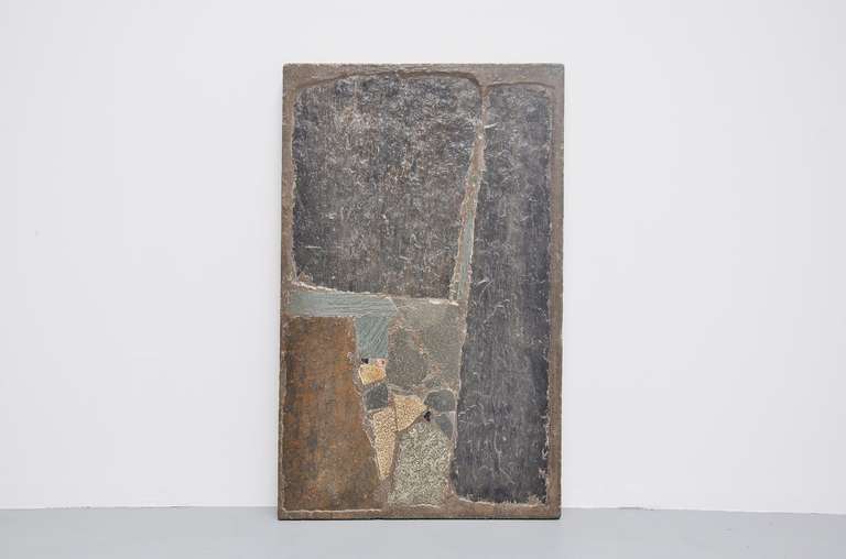 Paul Kingma Rectangular Coffee Table in Stone and Concrete, 1963 1