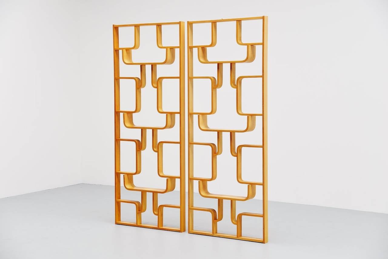 Early 20th Century Czech Plywood Room Divider Set by Drevopodnik Holesov, 1960