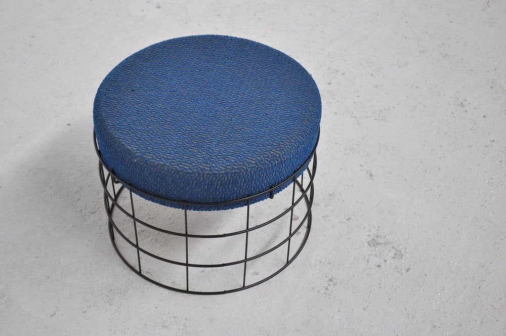 Danish Verner Panton J Luber wire stool