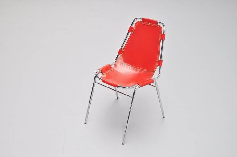 Chrome Charlotte Perriand Chair, Les Arcs, 1960