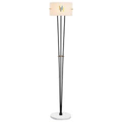 Stilnovo Floor Lamp with Marble and Plexi, Italy, 1960