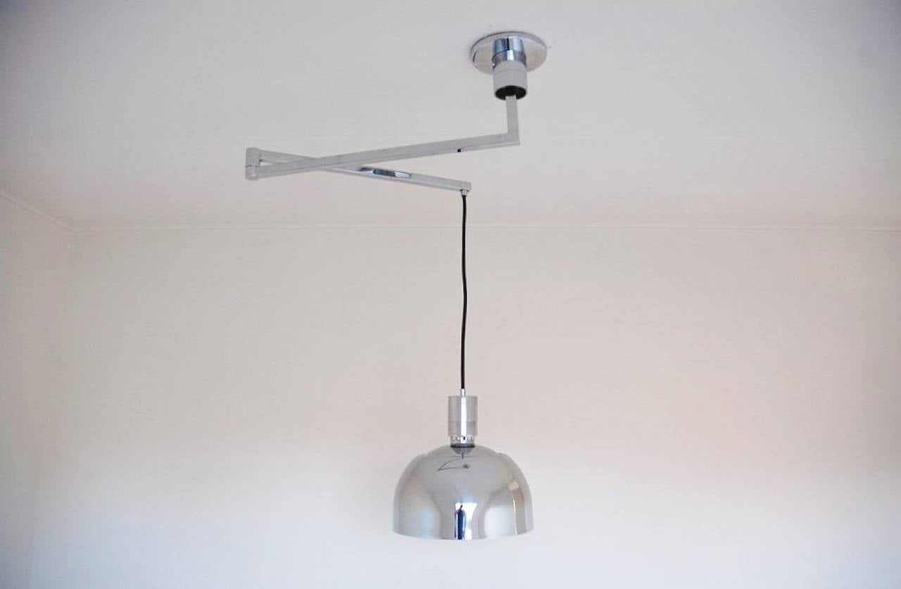 Metal Franco Albini Sirrah Swivel Ceiling Lamp, Italy, 1969