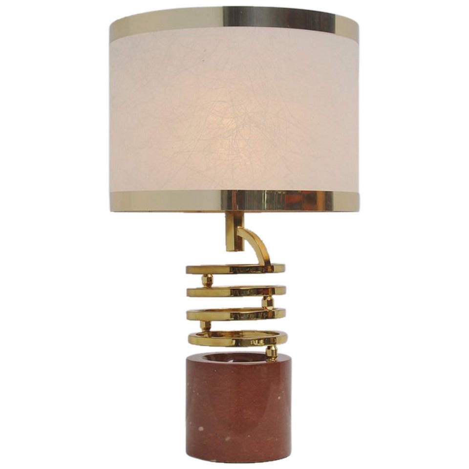 Banci Firenze Rotating Table Lamp with Marble Base