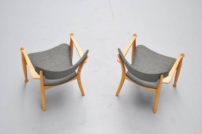 Easy Chairs aus Portex von Peter Hvidt und Orla Molgaard Nielsen, 1944 (Dänisch) im Angebot