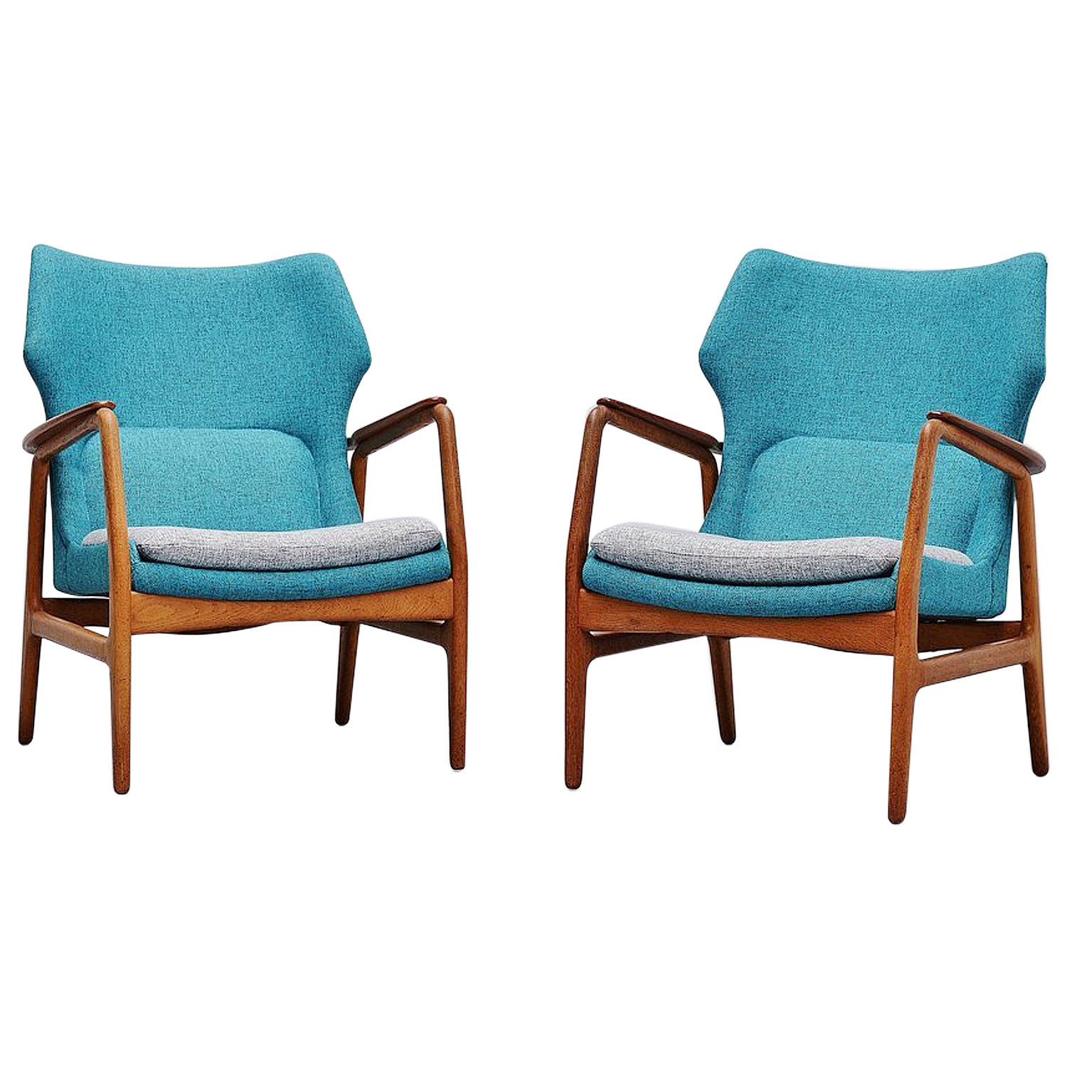 Aksel Bender Madsen Bovenkamp Lounge Chairs, Pair, 1960