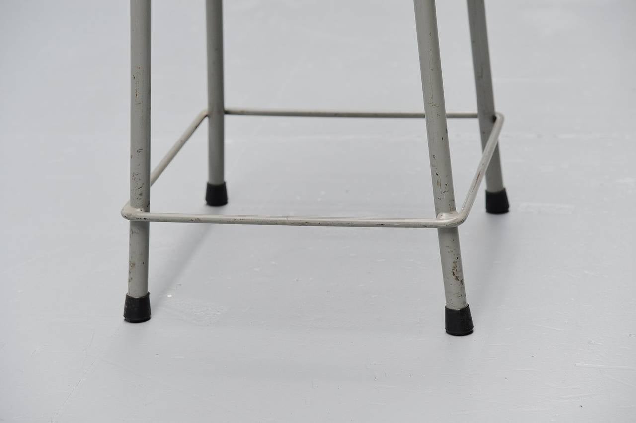 Late 20th Century Large industrial stool set by Ahrend de Cirkel, Holland 1970