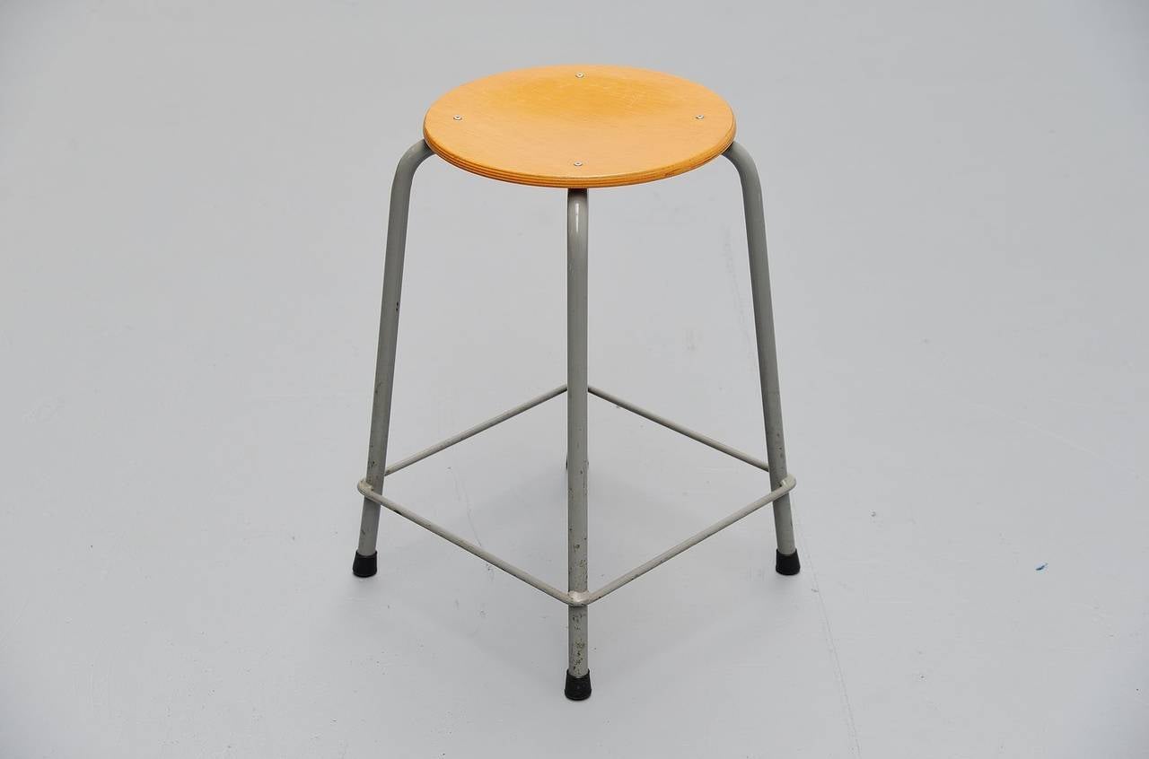 Large industrial stool set by Ahrend de Cirkel, Holland 1970 2