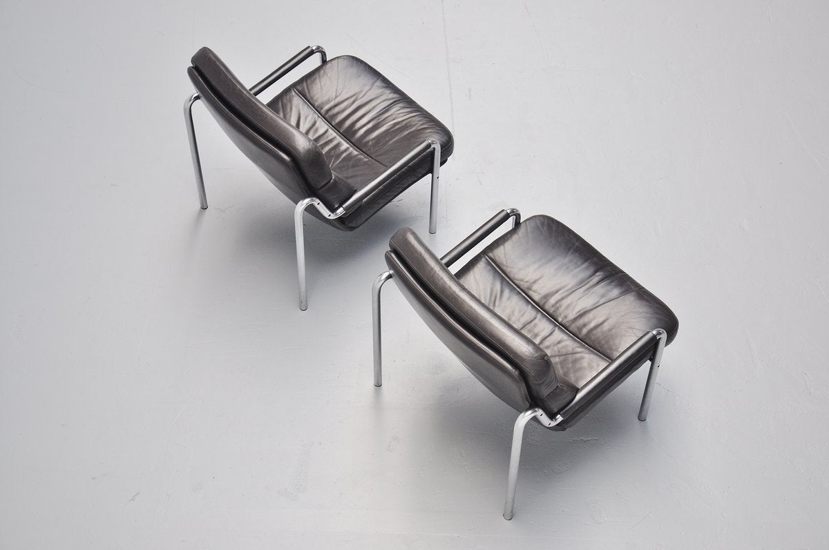 Jorgen Kastholm lounge chairs for Kusch & Co Germany 1970 In Excellent Condition In Roosendaal, Noord Brabant