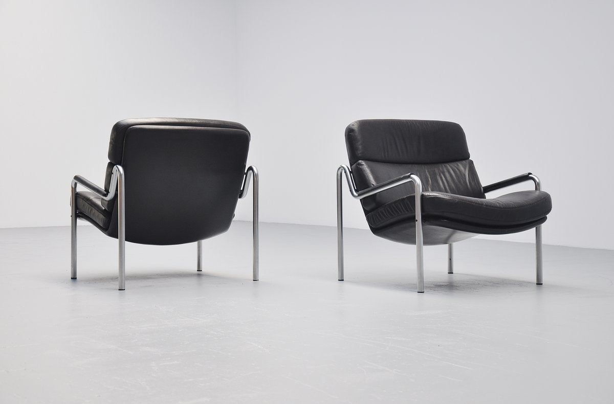 Jorgen Kastholm lounge chairs for Kusch & Co Germany 1970 1