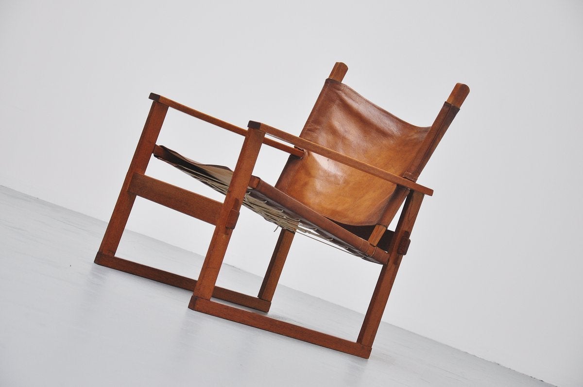 Poul Hundevad Sarfari chair for Vamdrup Denmark 1950 In Good Condition In Roosendaal, Noord Brabant