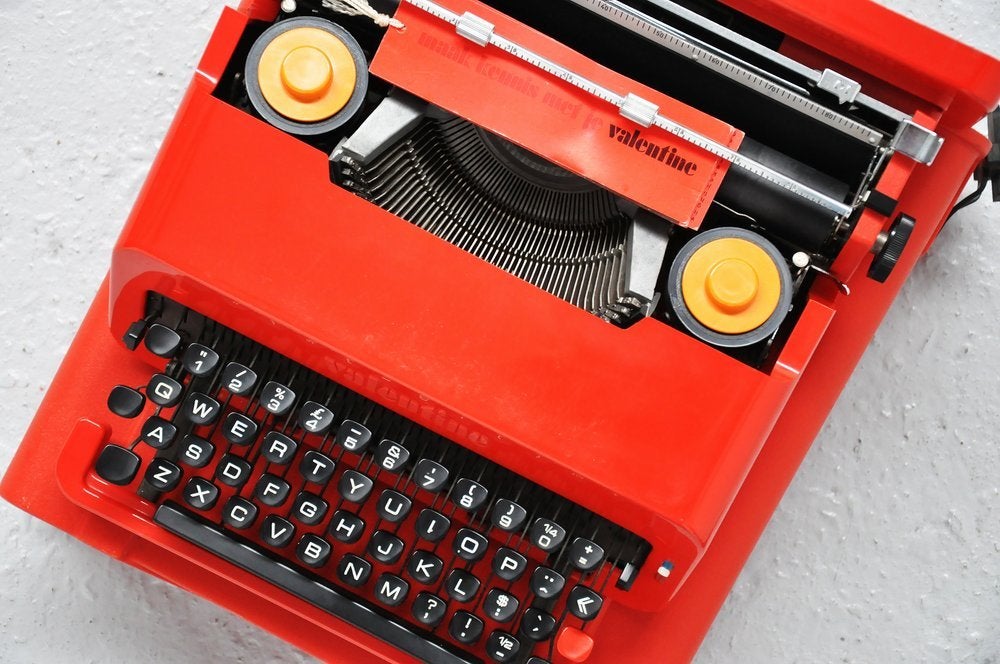 Italian Ettore Sottsass Olivetti valentine typewriter