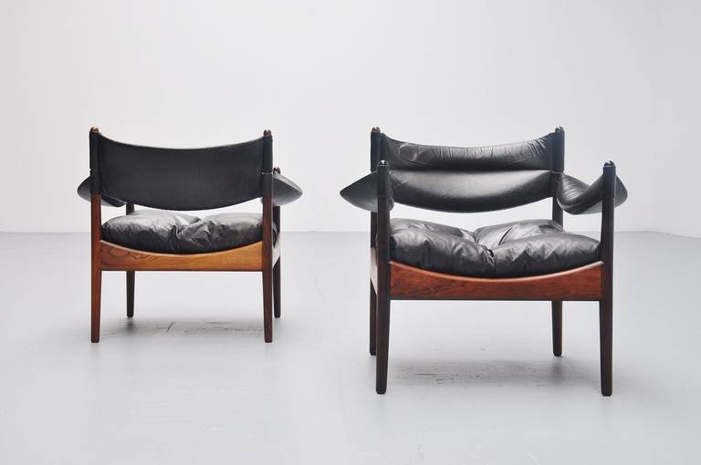 Kristian Solmer Vedel Modus Chairs, Denmark, 1963 In Good Condition In Roosendaal, Noord Brabant