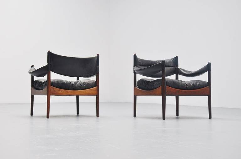 Mid-20th Century Kristian Solmer Vedel Modus Chairs, Denmark, 1963