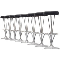 Piet Hein bar stools for Fritz Hansen Denmark 1985 2