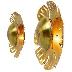 Svend Aage Holm Sorensen sconces 10x Denmark 1970