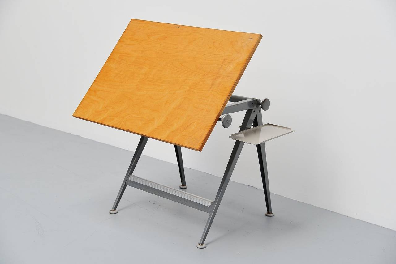 Metal Wim Rietveld Friso Kramer Drafting Table, 1963