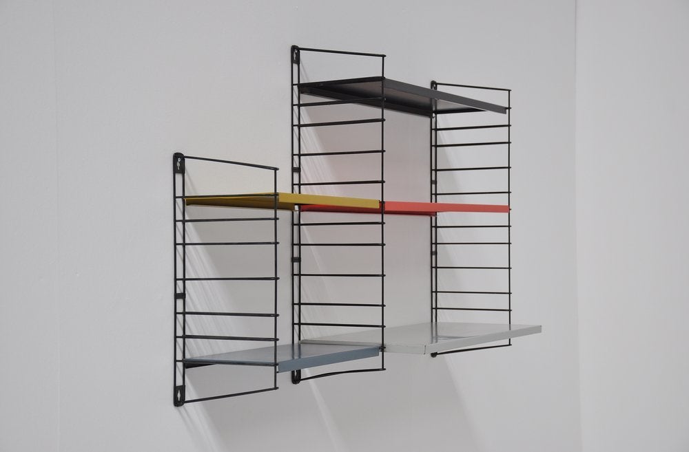 Metal Tomado bookcase unit by D Dekker
