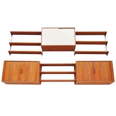 Kai Kristiansen Teak Shelving System FM Mobler, 1960