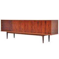 Rosewood V-Form sideboard Oswald Vermaercke 1959