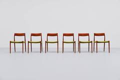 Niels Moller Model #77 Teak Dining Chairs, Denmark, 1959