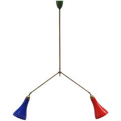 Monumental Ceiling Lamp by Pierre Guariche, France 1950 5