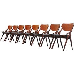 Arne Hovmand Olsen Dining Chairs for Mogens Kold, 1959