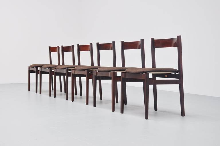 Mid-Century Modern Gianfranco Frattini Dining Chairs Model 104 for Cassina, 1960