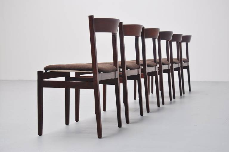 Italian Gianfranco Frattini Dining Chairs Model 104 for Cassina, 1960