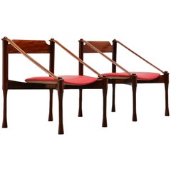 Vintage Pair of Giulio Moscatelli Lounge Chairs, Italy, 1950