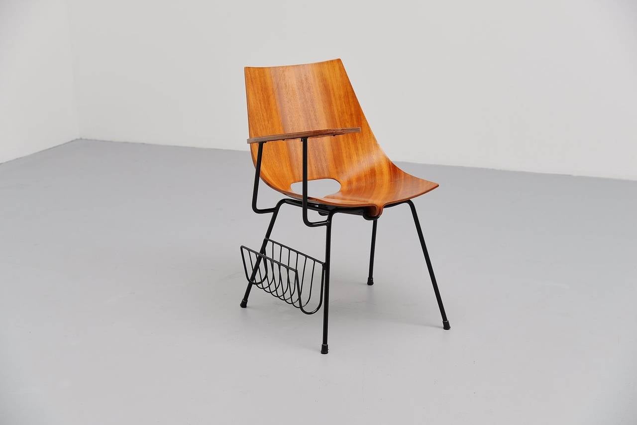 Mid-Century Modern Vittorio Nobili Attributed Side Chair, Italy, 1950