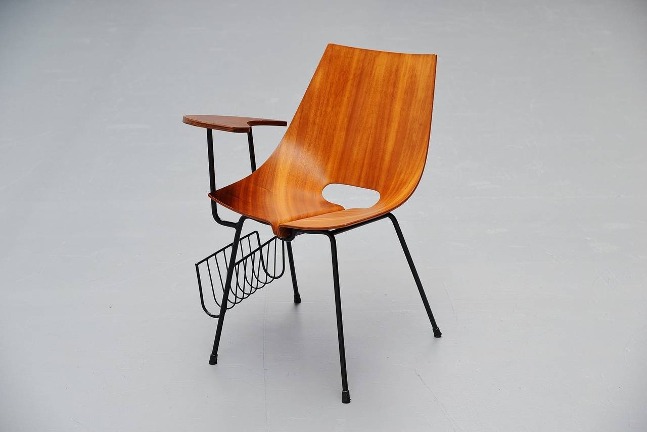 Mid-20th Century Vittorio Nobili Attributed Side Chair, Italy, 1950
