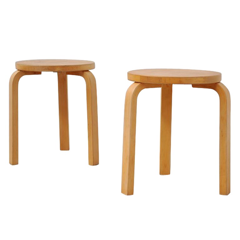 Alvar Aalto Artek stools Mod 60