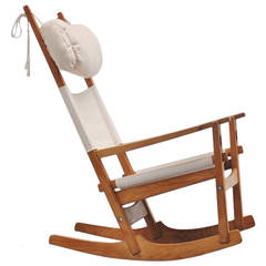 Hans J. Wegner Keyhole Rocking Chair for Getama, Denmark, 1967