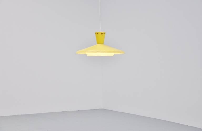 Louis Kalff Ceiling Lamp NB92, Holland, 1959 In Good Condition In Roosendaal, Noord Brabant