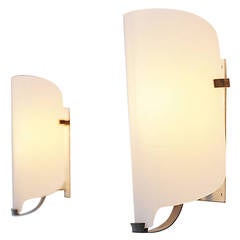 Italian Lucite Sconces in the Manner of Gino Sarfatti, Italy, 1950