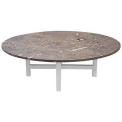 Heinz Lilienthal Fossil Stone Coffee Table, Germany, 1970