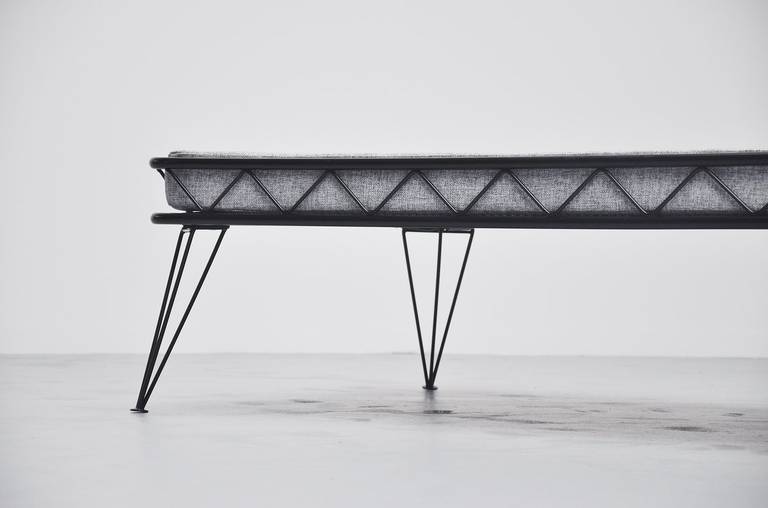 Dutch Wim Rietveld Arielle Daybed Black and Grey, Holland, 1955