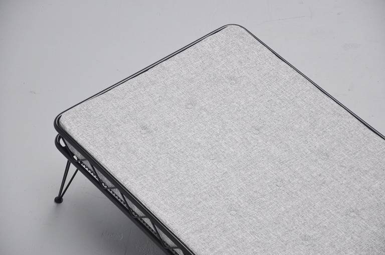 Fabric Wim Rietveld Arielle Daybed Black and Grey, Holland, 1955
