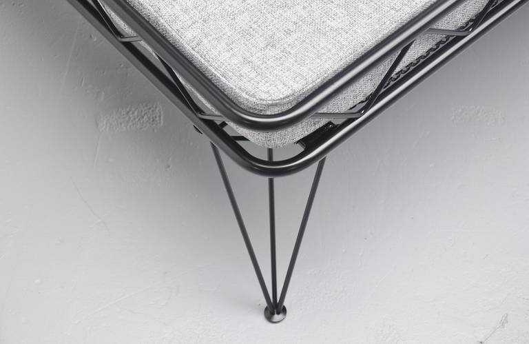 Wim Rietveld Arielle Daybed Black and Grey, Holland, 1955 3
