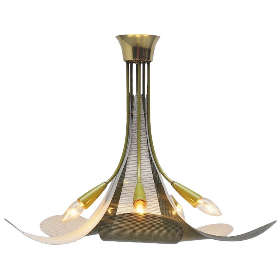French Ceiling Lamp in the Manner of Mategot, 1950s