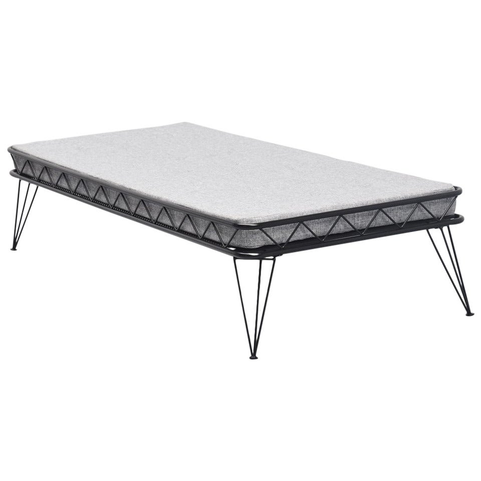 Wim Rietveld Arielle Daybed Black and Grey, Holland, 1955