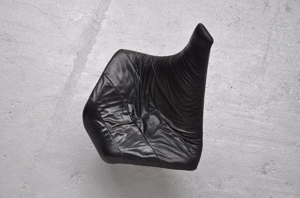 Leather Jack Crebolder turner chair by Harvink