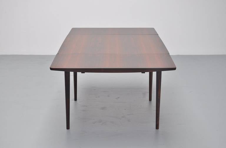 Square rosewood dining table by Arne Vodder for Sibast mobler 1960 4