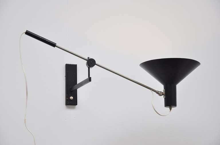 Anvia Hoogervorst articulating wall lamp 1960 1