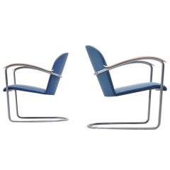 WH Gispen Arm Chairs for T.H. Delft, 1961