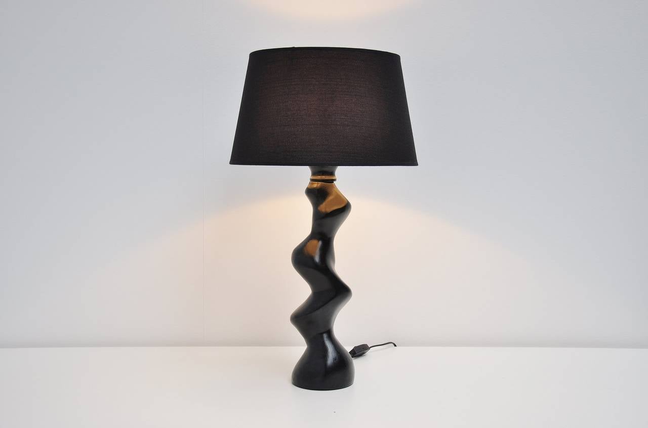 Temde Italian Table Lamp with Sculptural Foot, 1970