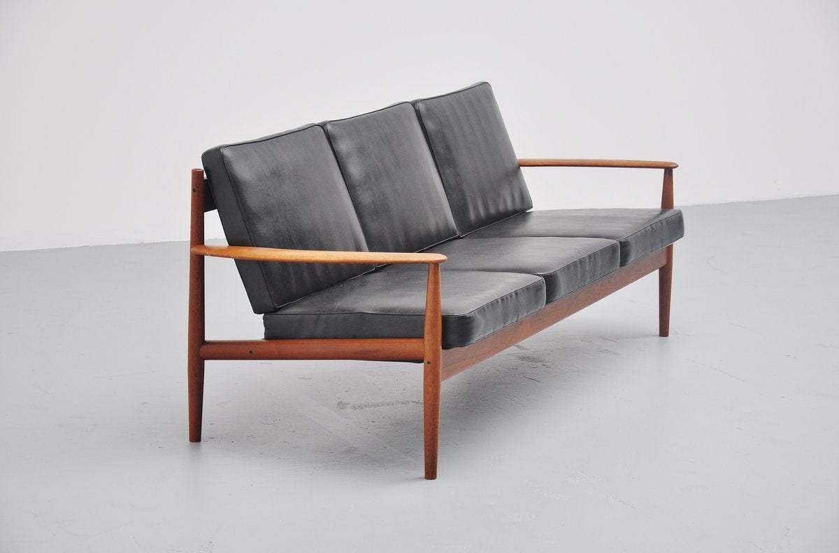 Danish Grete Jalk 118 Lounge Sofa in Teak, Denmark, 1960