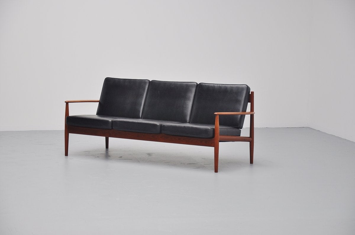 Grete Jalk 118 Lounge Sofa in Teak, Denmark, 1960 1