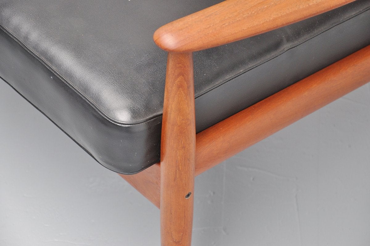 Grete Jalk 118 Lounge Sofa in Teak, Denmark, 1960 2