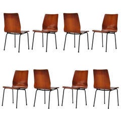 8x Friso Kramer Euroika Chairs for Auping 1963